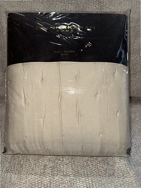 Donna Karan Ivory QUEEN Essential Blend Silk Quilt / Blanket NWT, MSRP $500