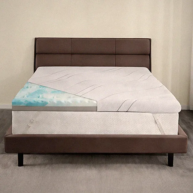 Extra Firm Mattress Topper King Size 4 Inch, Cooling Egg Crate Gel+Bamboo Hig...