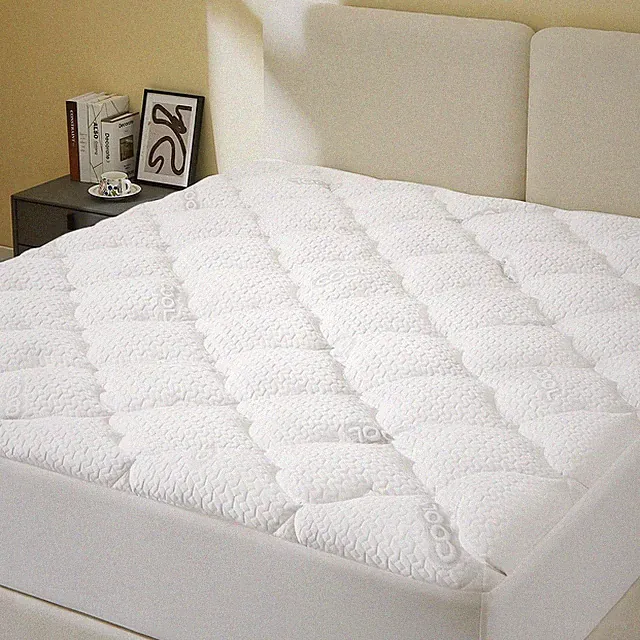 GOLDBOVER Mattress Topper King Size, Extra Thick Quilted Fitted Mattress Pad...