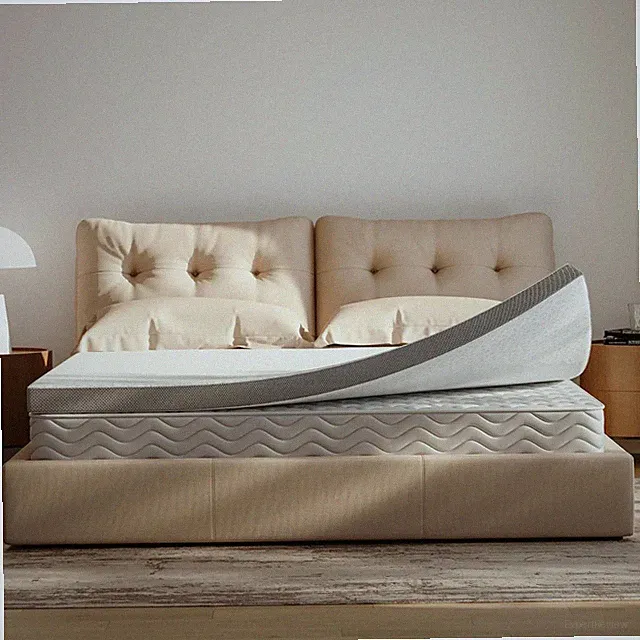 King 3-Inch Cooling Mattress Topper, Gel-Infused Memory Foam with Soft Cover