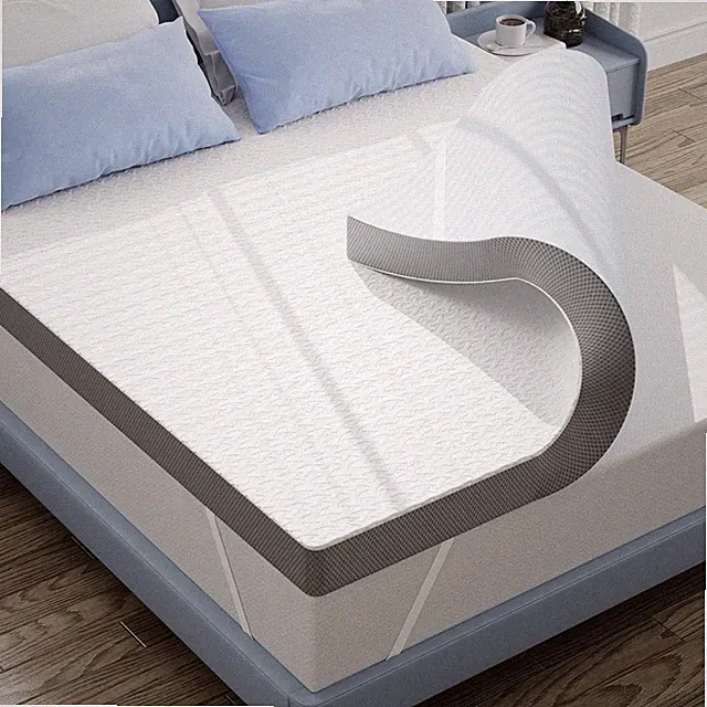 King Size Cooling Gel Memory Foam Mattress Topper with Removable Cover