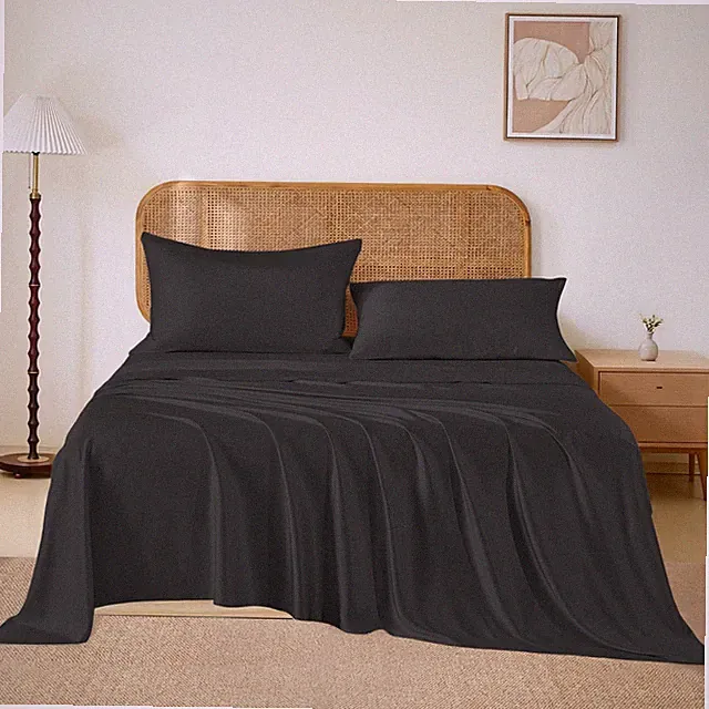 Luxury Mulberry Silk Bed Sheets Set - 4pcs Silk Sheets Set 16" Deep Pocket -...